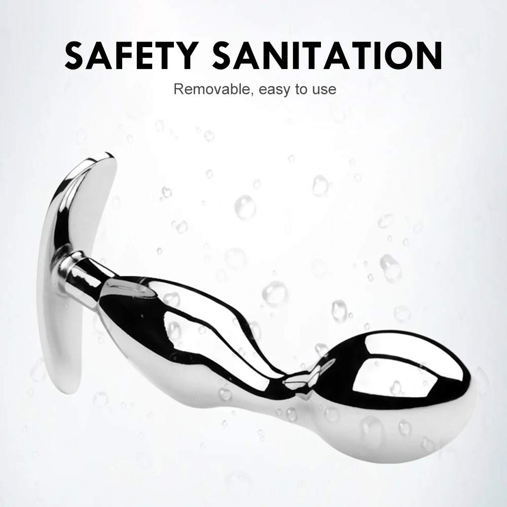 Анальная пробка из нержавеющей стали для массажа простаты анальный стимулятор