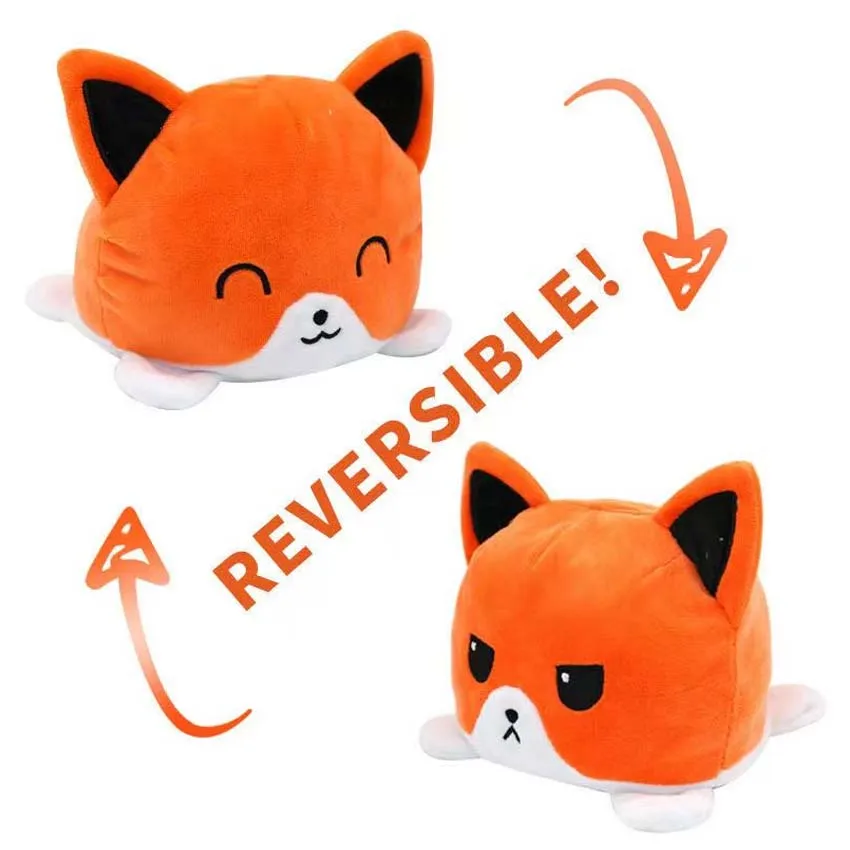 

Reversible Cat Gato Kids Plushie Plush Animals Peluche Double-Sided Flip Doll Cute Toy For Peluches Pulpos Plush Toy Stuffed Toy