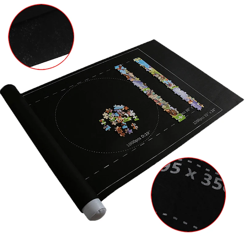 Коврик-пазл войлочный коврик игровой одеяло для пазлов до 1000 шт. портативная