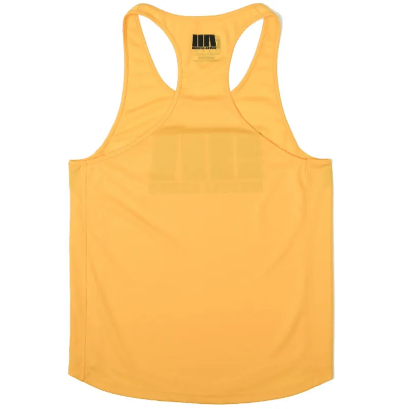 

Men Bodybuilding Tank Tops Gym Workout Fitness quick-drying Sleeveless shirt Running Vest Male Summer Brand sports Tank Tops