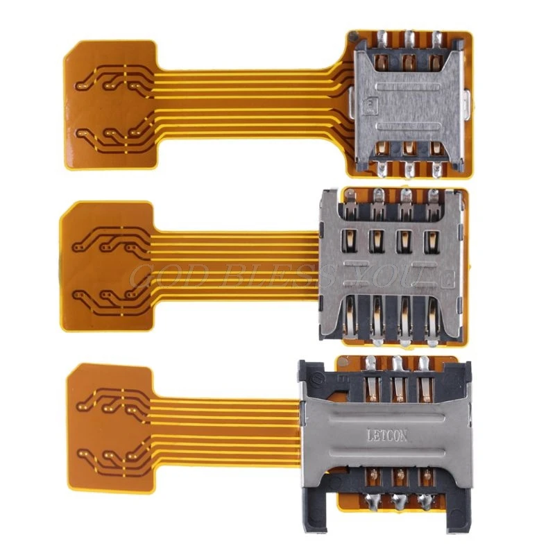 Гибридный двойной адаптер Micro SD для sim-карты Android удлинитель телефона