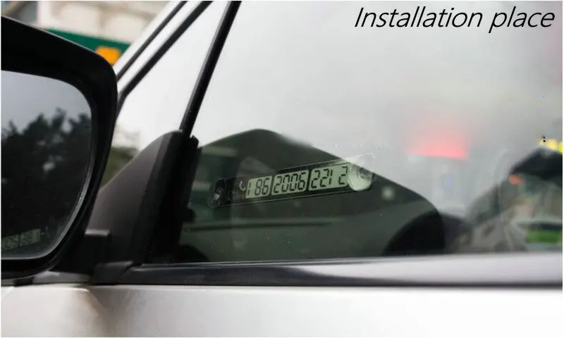 

1 Pcs Car Styling Temporary Car Parking Card Telephone Number Card Notification Night Light Sucker Plate Phone Number Card