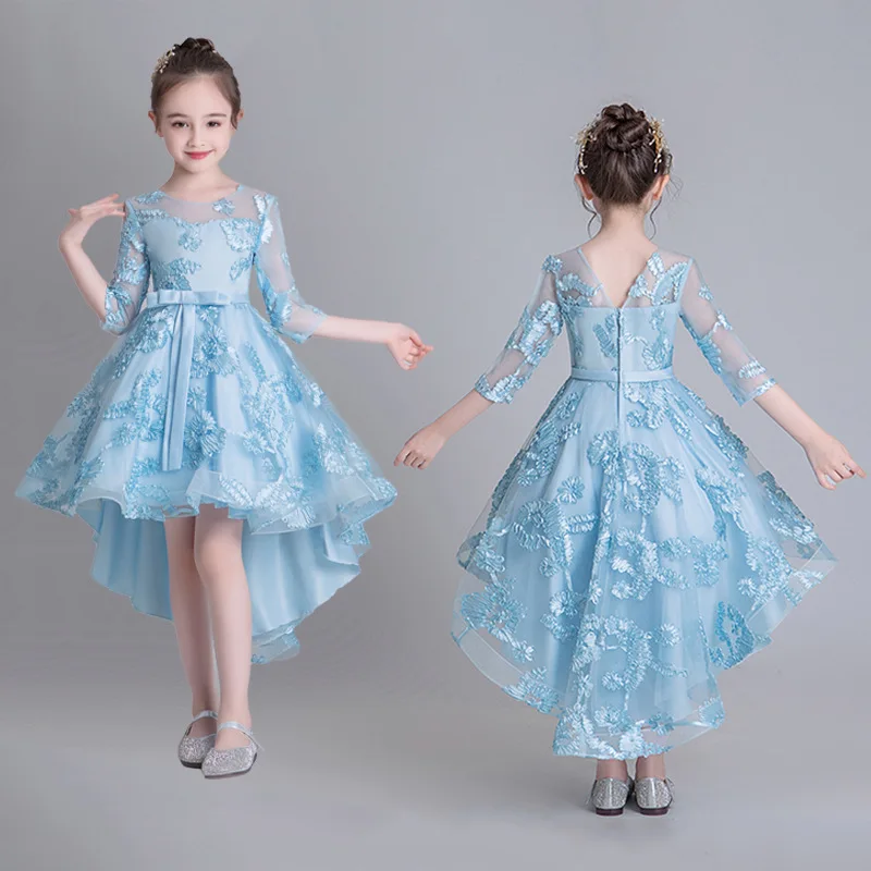 Детское кружевное платье для девочек высокое качество вечернее вечерние