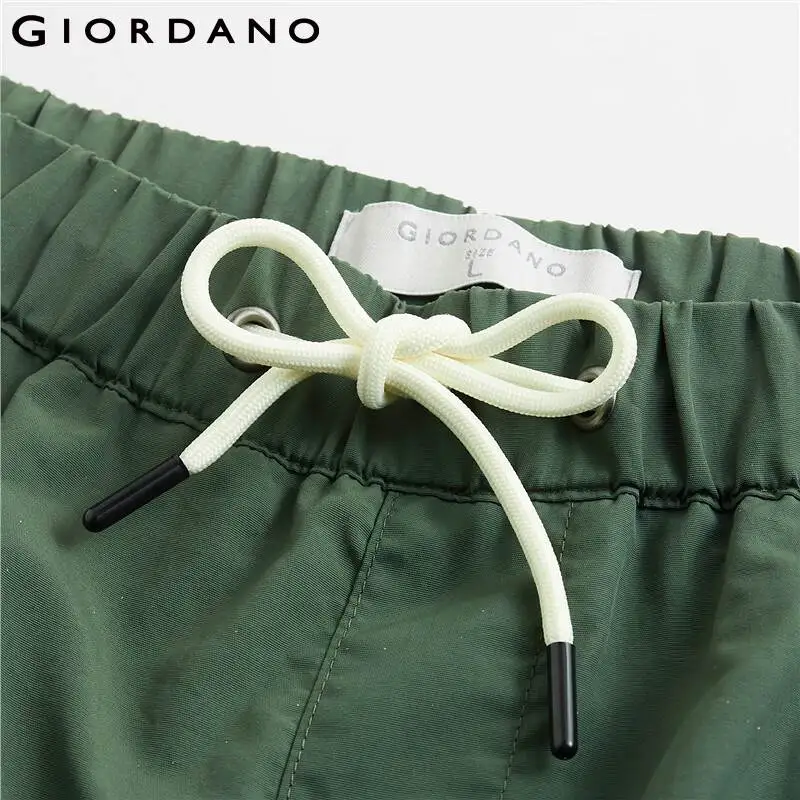 Мужские шорты с тонким эластичным поясом Giordano свободные Разноцветные