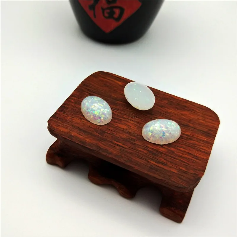 50 шт./лот Смола Украшение Овал Кабошоны Красочные Фальшивый Опал Пластиковый Круглый Плоский Кабошон Настройка для Рукоделия и Ювелирных Изделий.