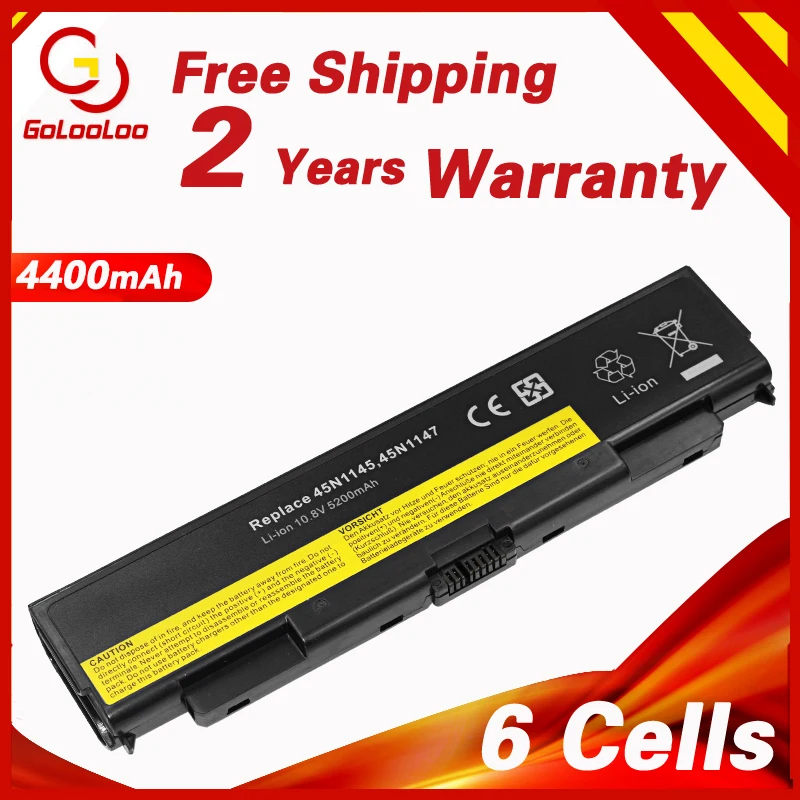 Аккумулятор Golooloo для ноутбука Lenovo ThinkPad L440 L540 T440P T540P W540 W541 45N1144 45N1145 45N1148 45N1159 45N1158