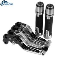 motorcycle cnc brake clutch levers handlebar knobs handle hand grip ends for honda cb1300 2003 2004 2005 2006 2007 2008 2010