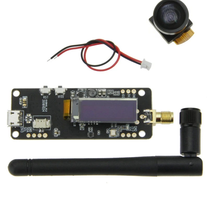 

594F ESP32 WiFi Bluetooth-compatible Module TTGO T-Journal Camera Development Board ESP32 OV2640 SMA 3dbi Antenna 0.91 OLED