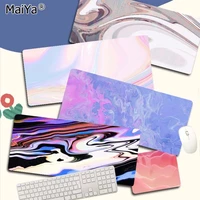 maiya pink fluid in stocked durable rubber mouse mat pad size for game keyboard pad for gamer