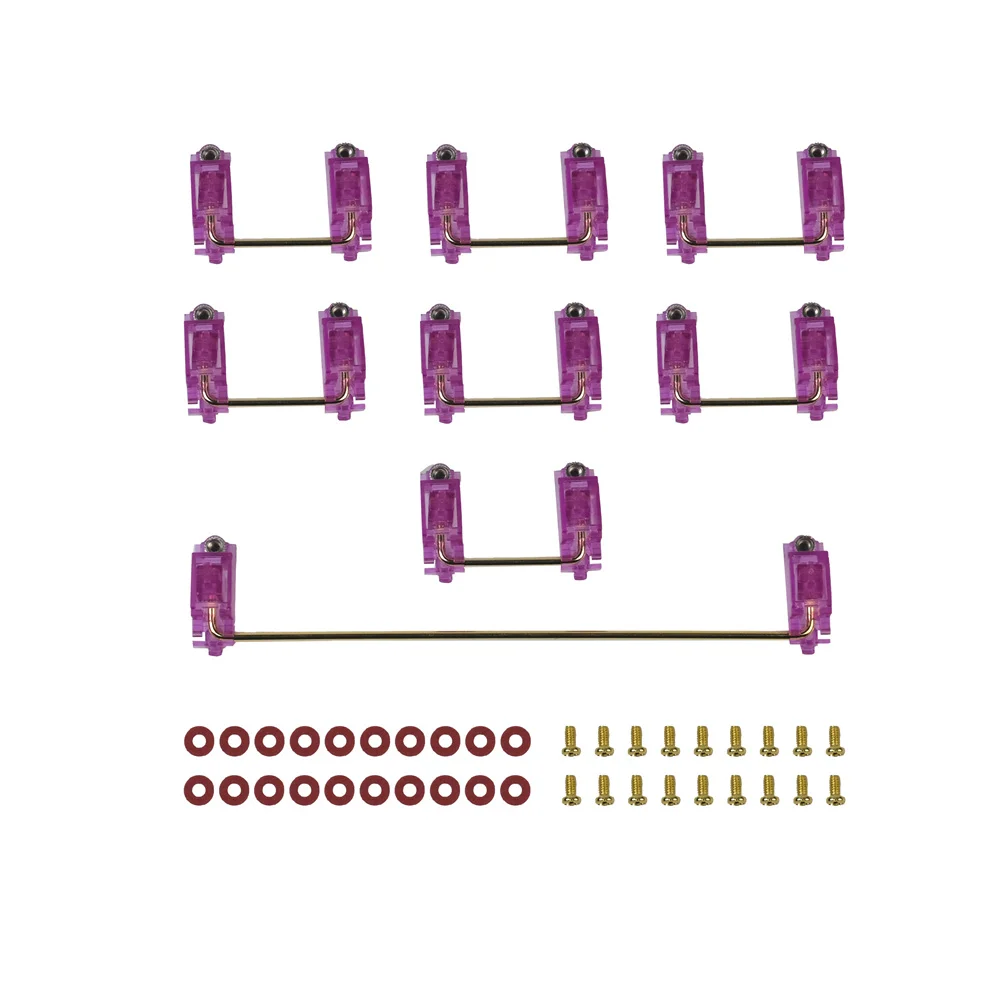 Механическая клавиатура PCB Screw Satellite Axis 6.25U 7U 2U стабилизаторы вишневого цвета