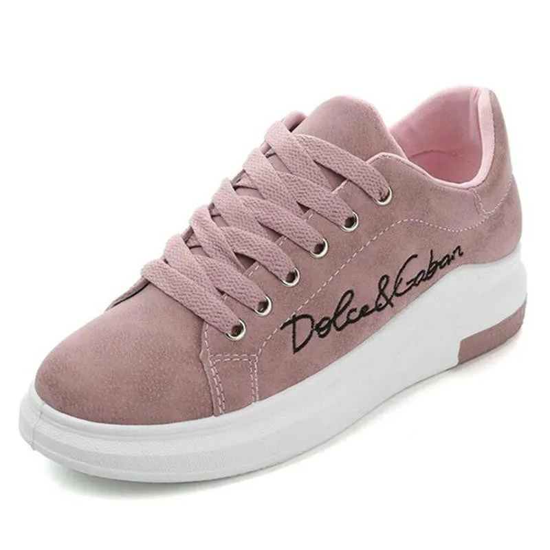 Новинка Женская Вулканизированная обувь на платформе Обувь плоской подошве со