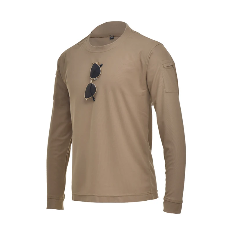Футболка мужская быстросохнущая с длинным рукавом тактическая дышащая