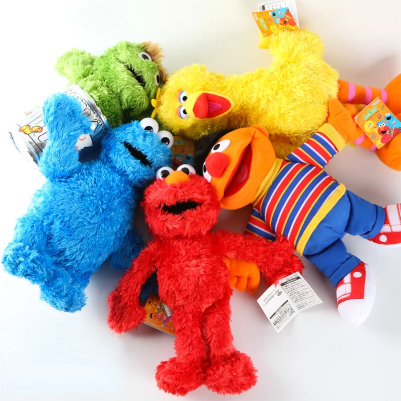 7 Style sesamo Street Elmo giocattoli di peluche bambola biscotto mostro Ernie Grover academy Zoe Bert giocattoli di peluche regali di compleanno per bambini