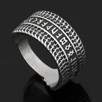 megin d vintage personality viking luna lection titanium steel rings for men women ocuple friend fashion design gift jewelry