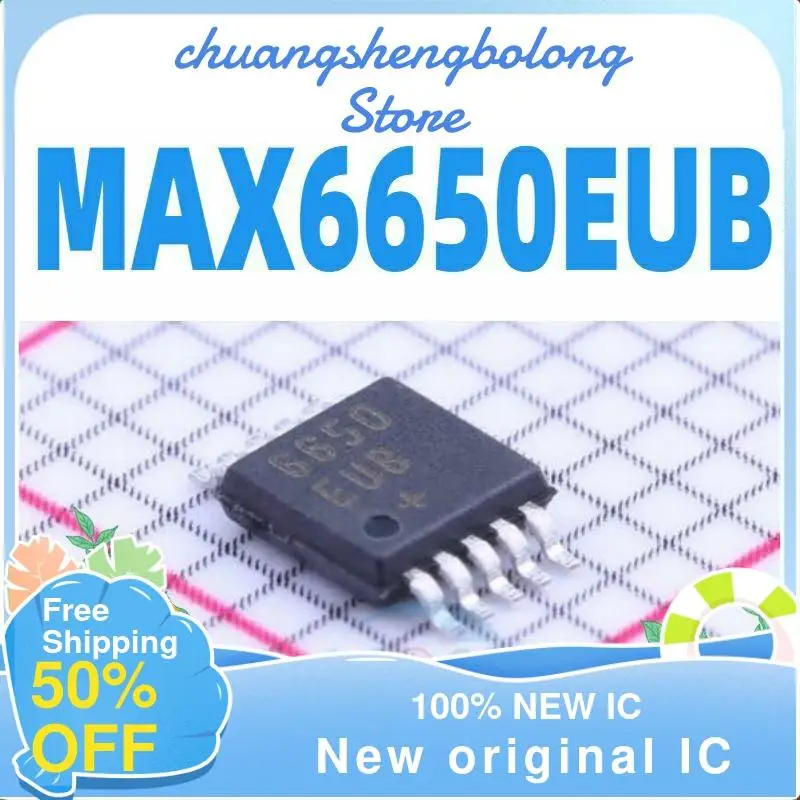 

10-200PCS MAX6650EUB MAX6650 MSOP-10 New genuine motor drive