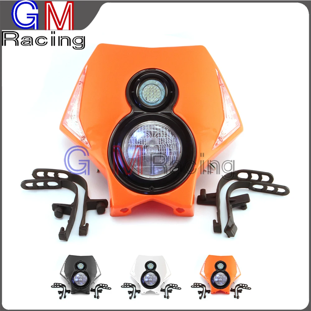 Универсасветодиодный ные фары для KTM XC XCF XCW XCWF EXC EXCF SX SXF 250 300 350 400 450 500 520 525 530 Off Road Moto от AliExpress RU&CIS NEW