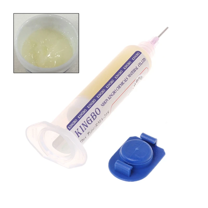

2 Pcs 10CC RMA-218 BGA Reballing No-Clean Repair Solder Flux Paste With Needles DropShipping