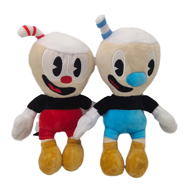 

25cm Game Cuphead Mugman Cosplay Doll Toy Plush Dolls Child Gift