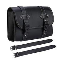 motorcycle leather bag luggage toolkit pu fit all motorcycles motorbike black waterproof