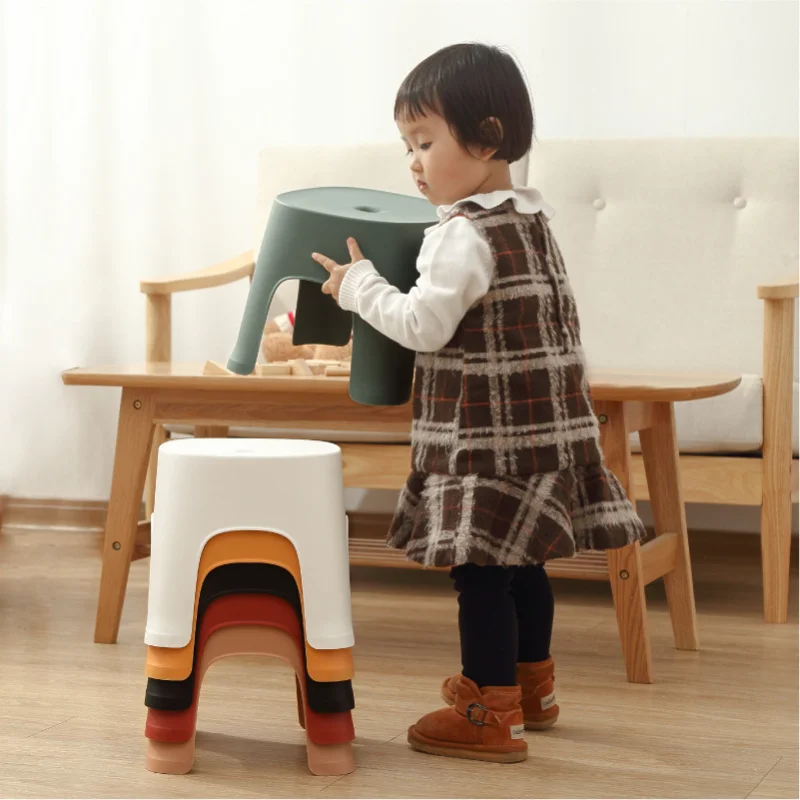 

Bathroom Bench Thickened Non-slip Shoe Stool Children's Low Stool Foot Stool Household Bathroom Stool Plastic Stool