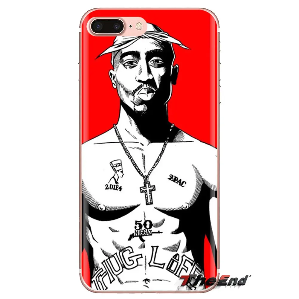 Модная обувь в стиле хип-хоп человек 2pac прозрачный мягкий чехол из ТПУ с принтом