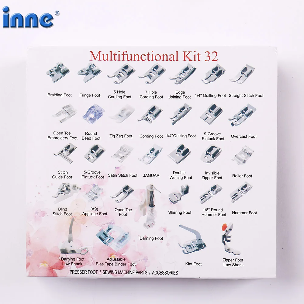 Набор прижимных лапок для швейной машинки вышивки сделай сам совместим с Brother Singer