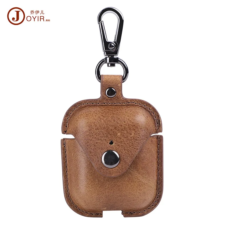 

First layer cowhide Airpods Case for Apple Airpods 1 2 Accessories Bluetooth Earphone Case Box Wireless Headset Bag Cover
