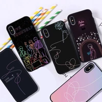 yndfcnb love yourself art phone case for iphone 13 11 12 pro xs max 8 7 6 6s plus x 5s se 2020 xr cover