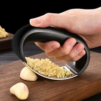 stainless steel garlic press kitchen manual device handheld mincer tools mincer chopping curve fruit vegetable kitchen gadgets