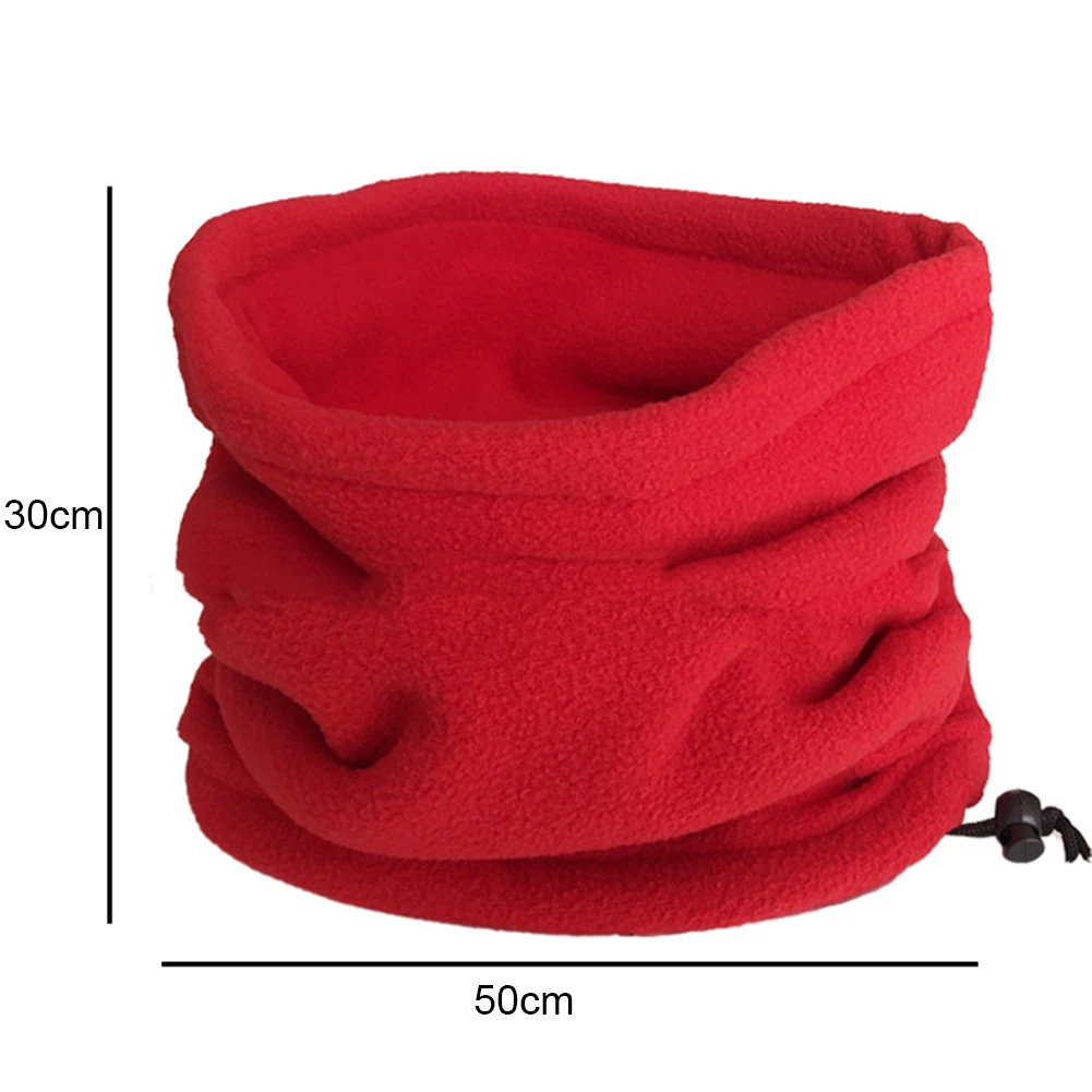 

Unisex Winter Outdoor Solid Color Soft Thick Fleece Neck Warmer Gaiter Cover Hat
