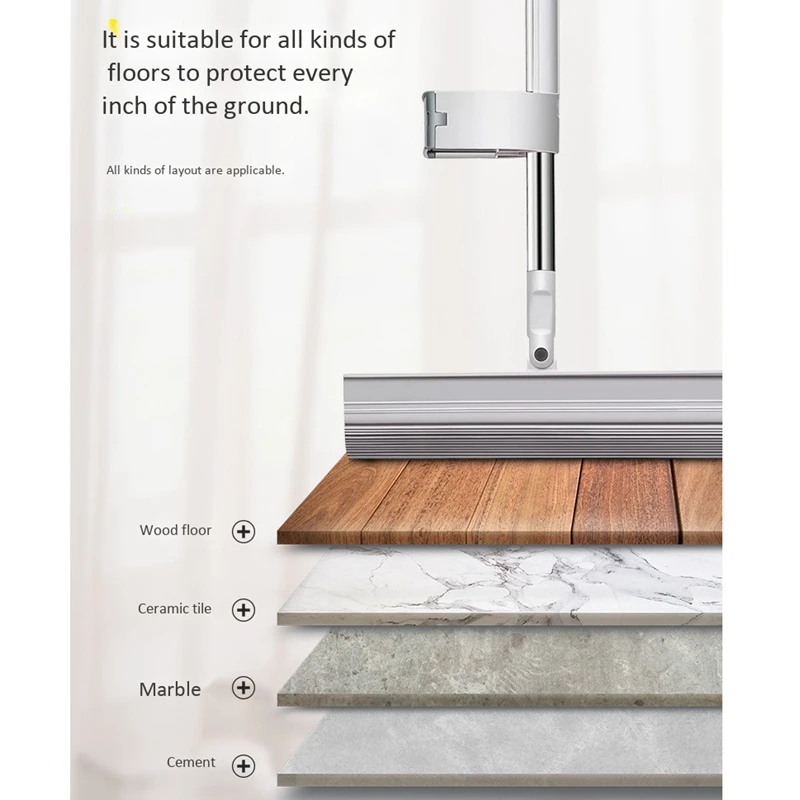 

HOT SALE Non Hand Washing Flat Mop 360 Rotating Collodion Head Mop Strong Water Absorption Cleaner Household Cleaning Automatic