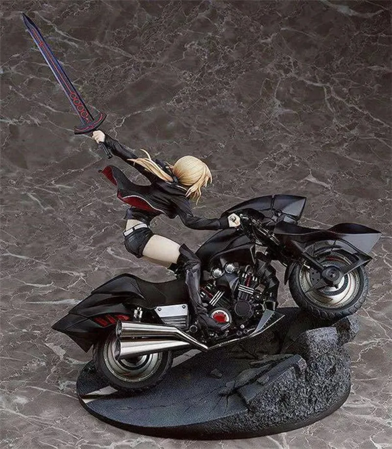 Аниме Fate Grand Order Saber Alter Altria Pendragon с 1/8 масштаб мотоцикла Окрашенные ПВХ Фигурки