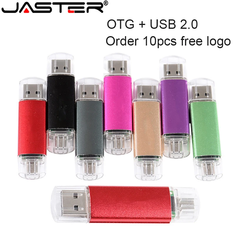 Флэш накопитель USB JASTER OTG высокоскоростной 64 ГБ 32 16 8 4 внешнее хранилище двойное