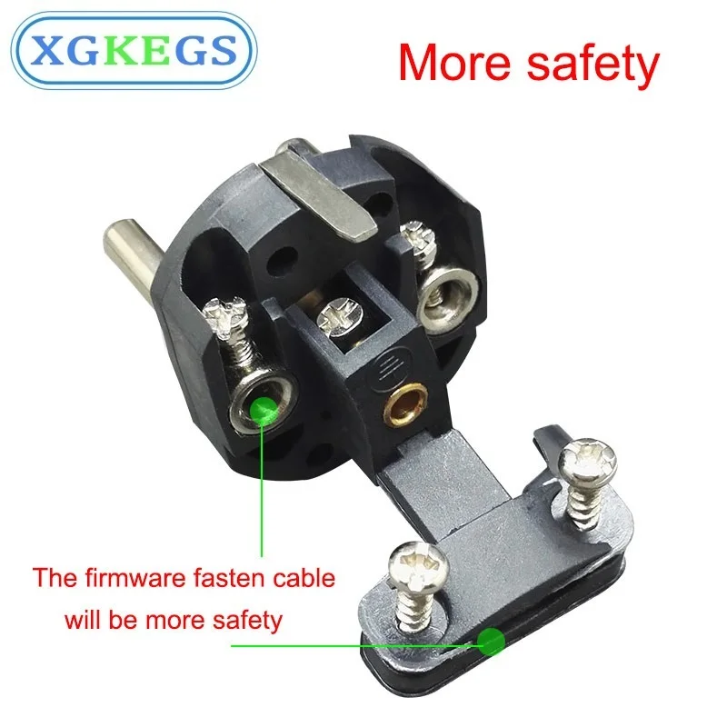 ЕС русский Водонепроницаемый IP54 2 контактный мужской женский разъем Schuko Rewireable