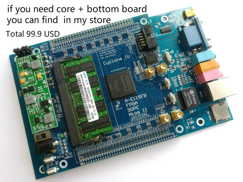 Cyclone IV EP4CE115 DDR2 64BIT+ USB Blaster+ ALTERA FPGA макетная плата fpga макетная плата altera плата eda asic