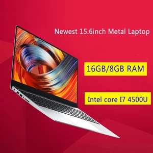 Металлический корпус 15,6-дюймовый ноутбук Intel i7 4500U, 8 ГБ, 16 ГБ RAM, SSD, 1080P, двухдиапазонный ноутбук, WiFi, полная раскладка, клавиатура с подсветкой для офиса