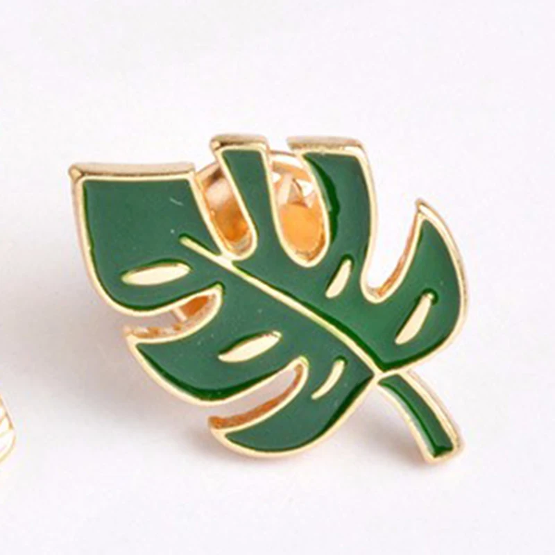 Листья брошки пуговицы заколки свитер жакет на воротнике Противоударная заданяя