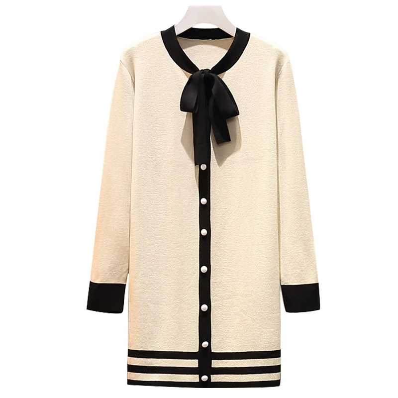 Trytree осенне-зимнее женское Повседневное платье с круглым вырезом полиэстеровое