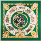 2021 Новинка; Лидер продаж бренд шаль 100% саржа Шелковый шарф цепь лошадь хиджаб 130 см квадратный шарф платок с принтом Женская повязка на голову шелковый шарф Обертывания