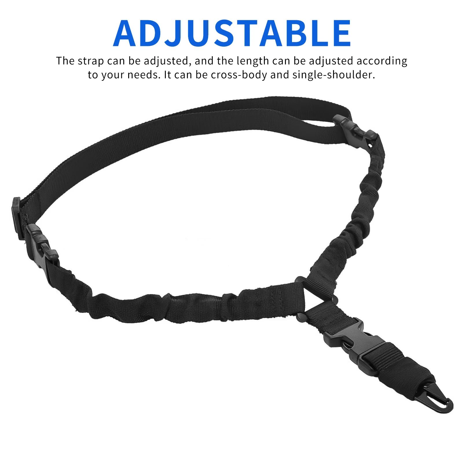 

Multi-Function Gun Rope Adjustable Nylon Portable Strapping Gun Strap Multifunctional Nylon Seat Belt With Snap Fishing Camping