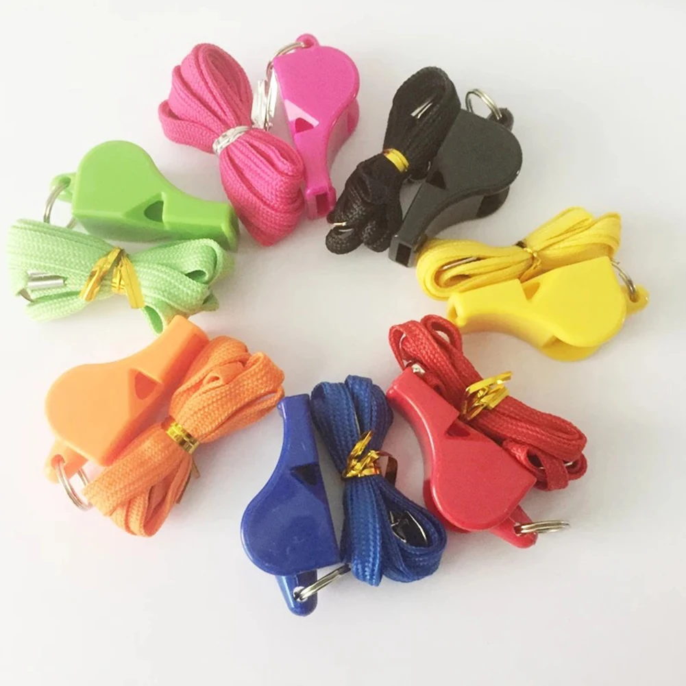

Sports Whistle with Lanyard(Random Color) Loud Sound Whistle for Referee Coach