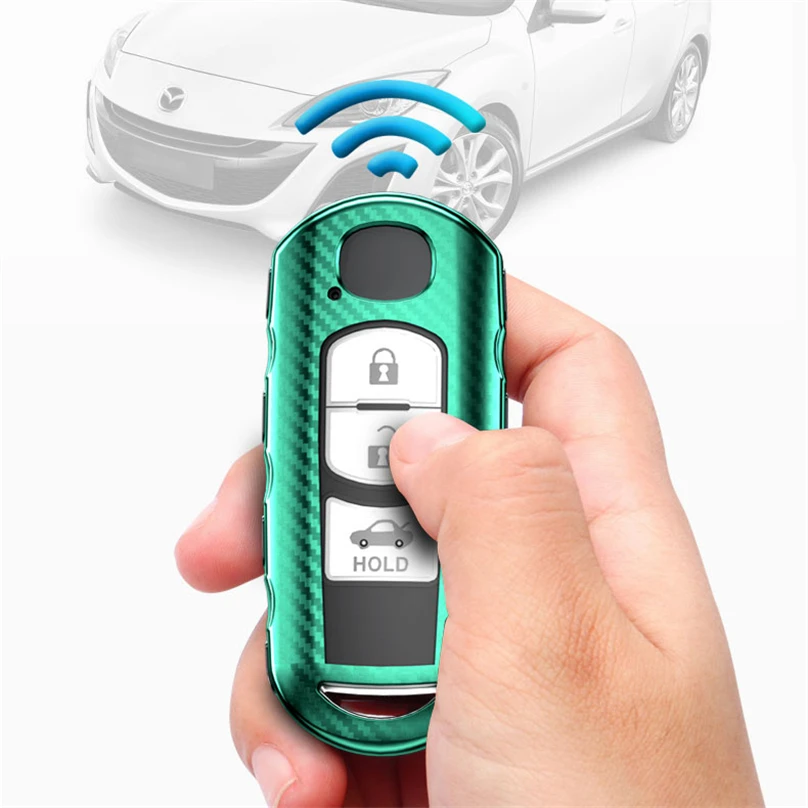 

Carbon TPU Car Key Fob Cover Case Protect for Mazda 2 mazda 3 mazda 5 mazda 6 CX-3 CX-4 CX-5 CX-7 CX-9 Atenza Axela MX5 Holder