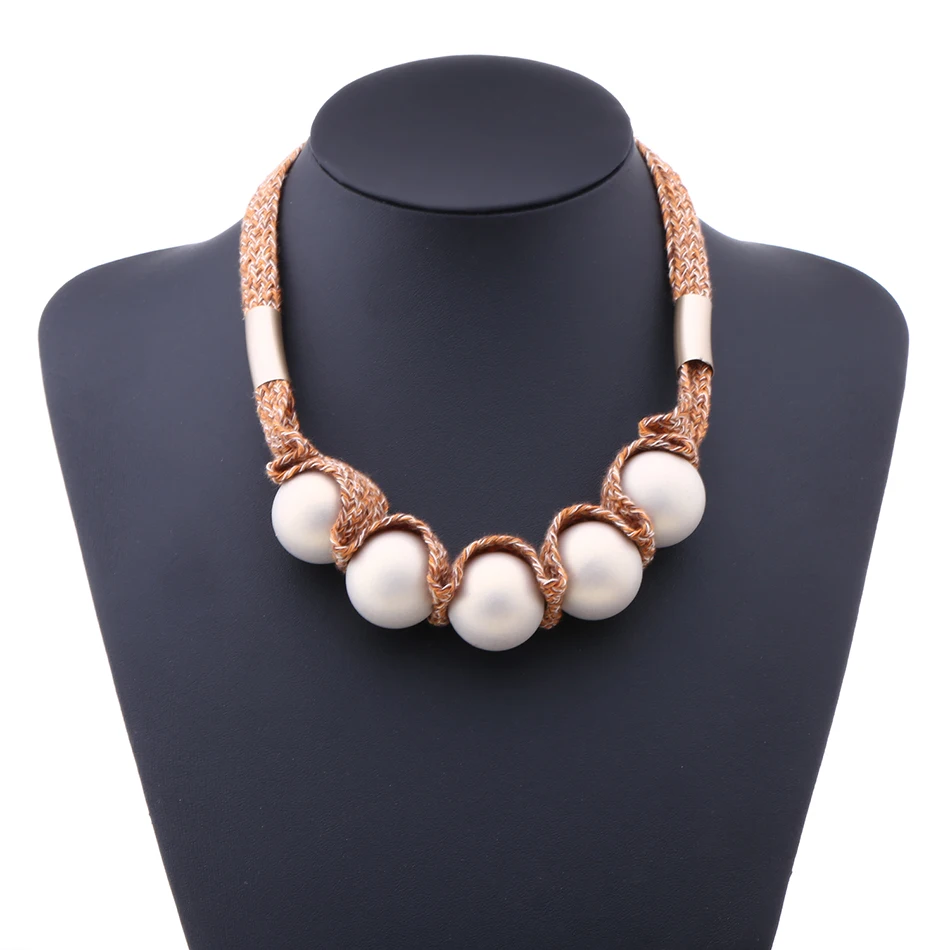 Женское Ожерелье с бусинами ожерелья и подвески из бисера эффектное ожерелье