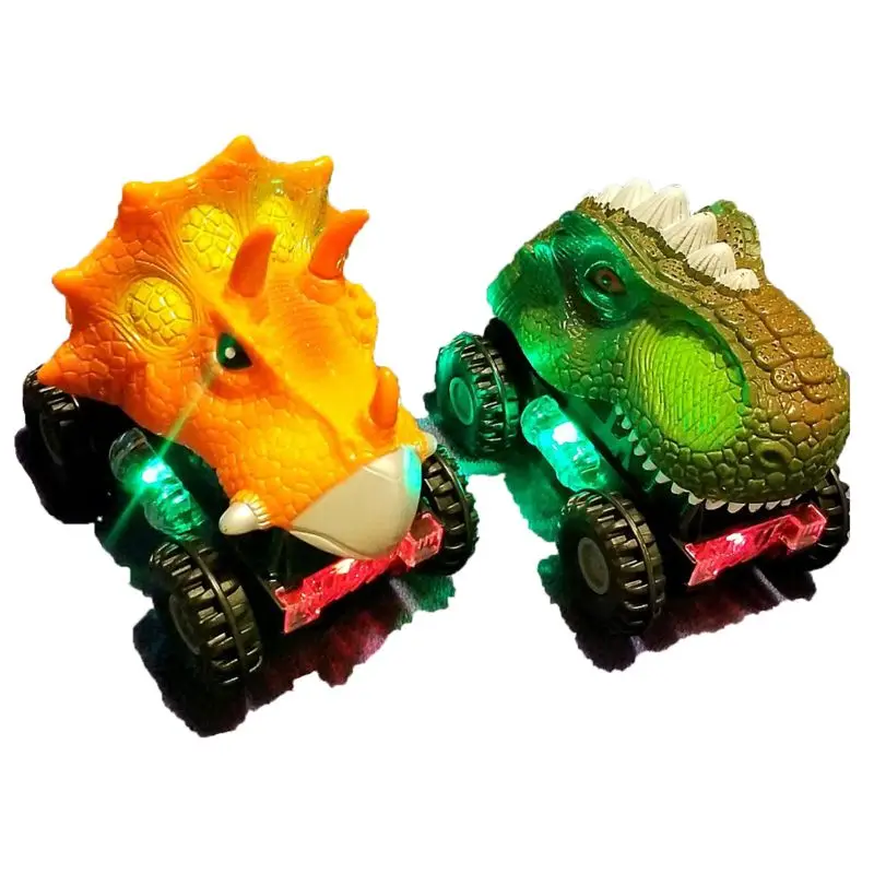 

Drop Ship Dinosaur Cars Dinosaur Vehicles Pull Back Cars with LED Light Dinosaur Sound Toys for Boys Toddlers Kids Gifts