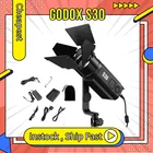 Светодиодный фокусирующий светильник Godox S30, фокусировочная лампа для студийной фотосъемки, для Youtube, для прямой трансляции PK Godox S60 Aputure