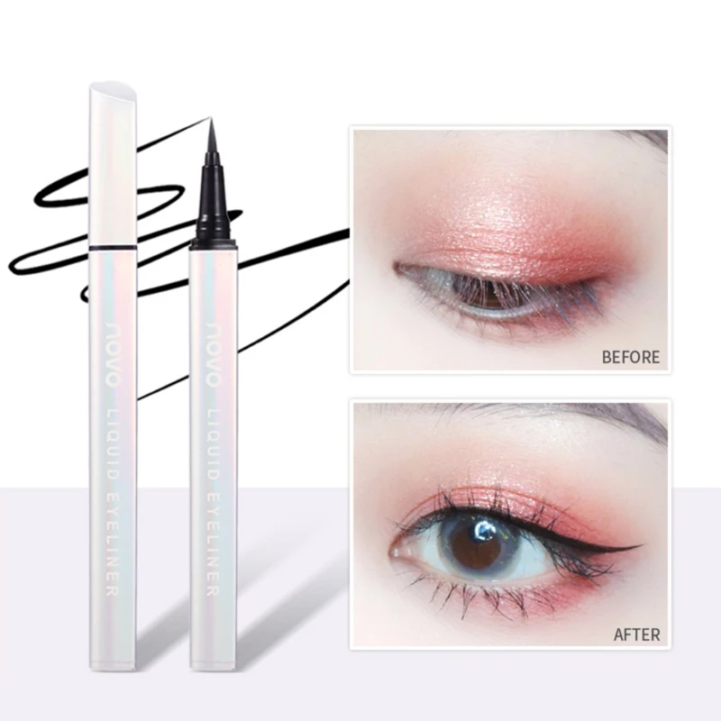 Жидкая подводка для глаз водостойкая долговечная гладкая быстросохнущая легко