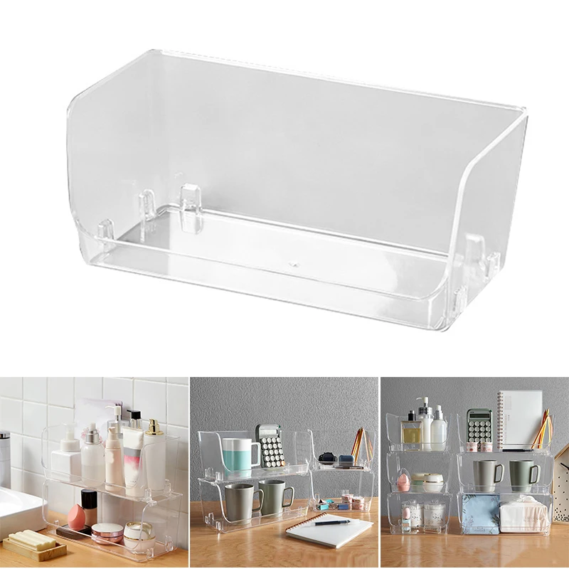 

Transparent Sundry Storage Basket Student Desktop Snack Storage Box Cosmetic Storage Box Household Kitchen Supply Free