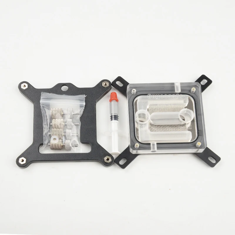 Syscooling телефон с водяным охлаждением процессор часы микроканал для Intel cpu