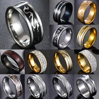 memolissa jewelry retro stainless steel dragon tattoo mens ring for men black color wide punk rings