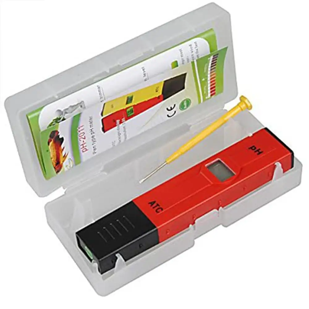 Цифровой жидкокристаллический рН тестер Кнопка автоматической калибровки